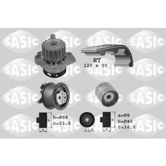 Pompe à eau + kit de courroie de distribution SASIC