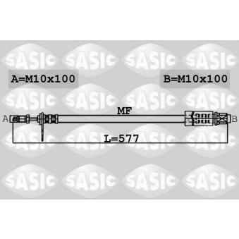 Flexible de frein avant droit SASIC 6600004