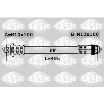 Flexible de frein arrière droit SASIC
