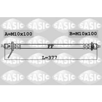 Flexible de frein arrière gauche SASIC