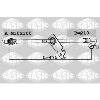 Flexible de frein arrière droit SASIC