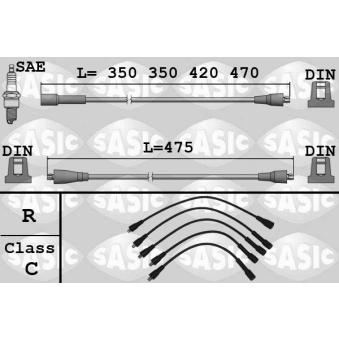 Kit de câbles d'allumage SASIC