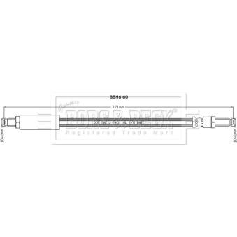 Flexible de frein BORG & BECK BBH6160