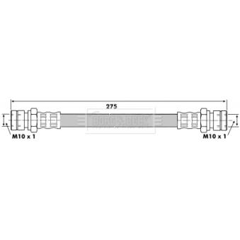 Flexible de frein BORG & BECK BBH6414