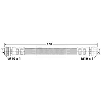 Flexible de frein BORG & BECK BBH6632
