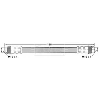 Flexible de frein BORG & BECK BBH6838