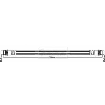 Flexible de frein BORG & BECK BBH8248