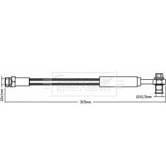 Flexible de frein BORG & BECK BBH8379