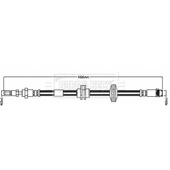 Flexible de frein BORG & BECK BBH8492