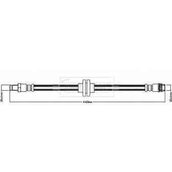 Flexible de frein BORG & BECK BBH8571