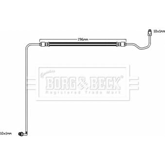 Flexible de frein BORG & BECK BBH8590