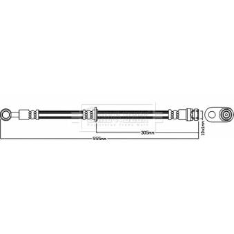 Flexible de frein BORG & BECK BBH8659