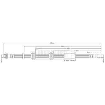 Flexible de frein BORG & BECK BBH8681