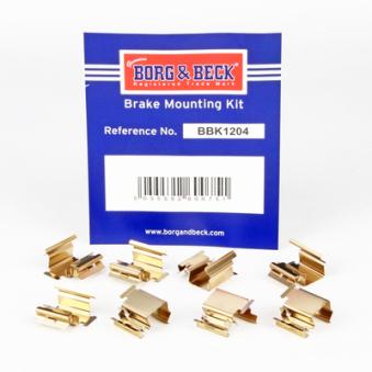 Kit d'accessoires, plaquette de frein à disque BORG & BECK BBK1204