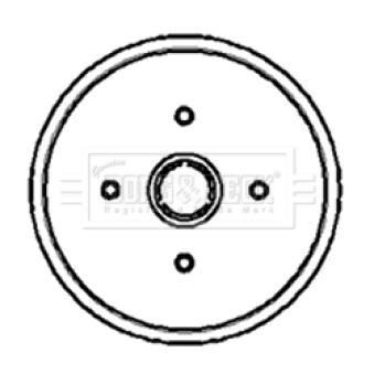 Tambour de frein BORG & BECK BBR7002