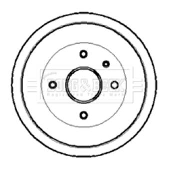Tambour de frein BORG & BECK BBR7005