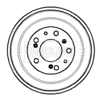 Tambour de frein BORG & BECK BBR7011