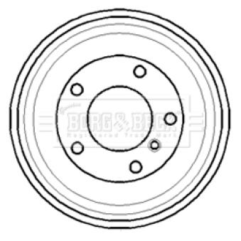 Tambour de frein BORG & BECK BBR7069