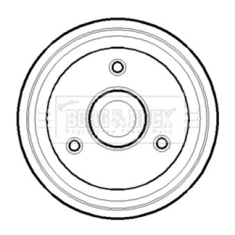Tambour de frein BORG & BECK BBR7071