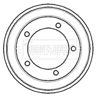 Tambour de frein BORG & BECK BBR7083
