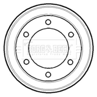 Tambour de frein BORG & BECK BBR7084
