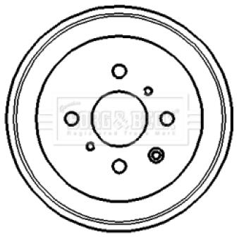 Tambour de frein BORG & BECK BBR7120