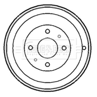 Tambour de frein BORG & BECK BBR7148