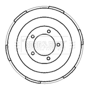 Tambour de frein BORG & BECK BBR7185