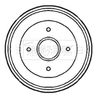 Tambour de frein BORG & BECK BBR7188