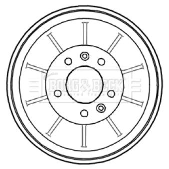 Tambour de frein BORG & BECK BBR7203