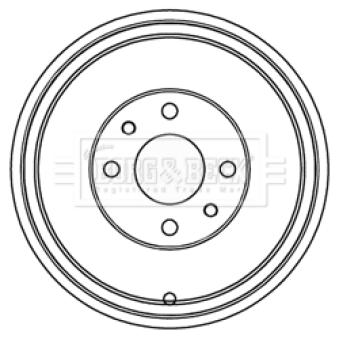 Tambour de frein BORG & BECK BBR7218