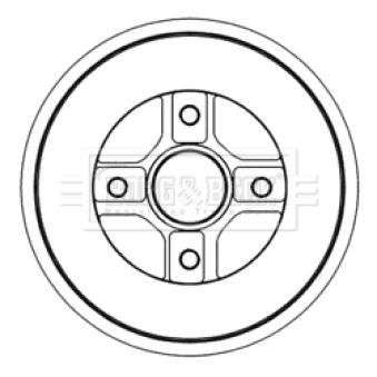 Tambour de frein BORG & BECK BBR7225