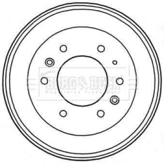 Tambour de frein BORG & BECK BBR7230