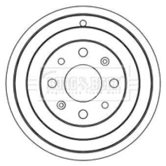 Tambour de frein BORG & BECK BBR7237