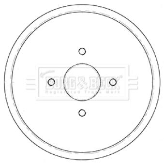 Tambour de frein BORG & BECK BBR7252