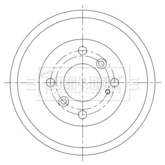 Tambour de frein BORG & BECK BBR7263