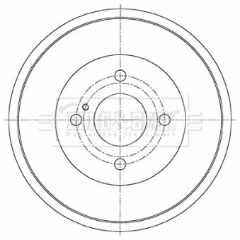 Tambour de frein BORG & BECK BBR7270