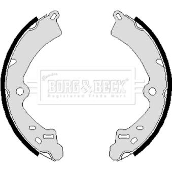 Jeu de mâchoires de frein BORG & BECK BBS6062