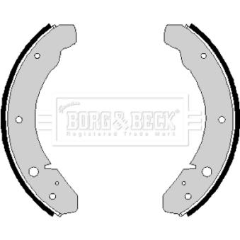 Jeu de mâchoires de frein BORG & BECK BBS6141
