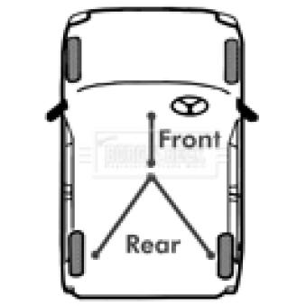 Tirette à câble, frein de stationnement BORG & BECK BKB2764