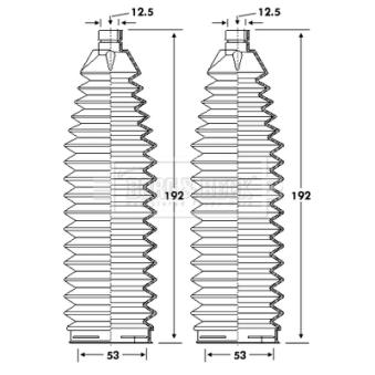 Joint-soufflet, direction BORG & BECK BSG3408