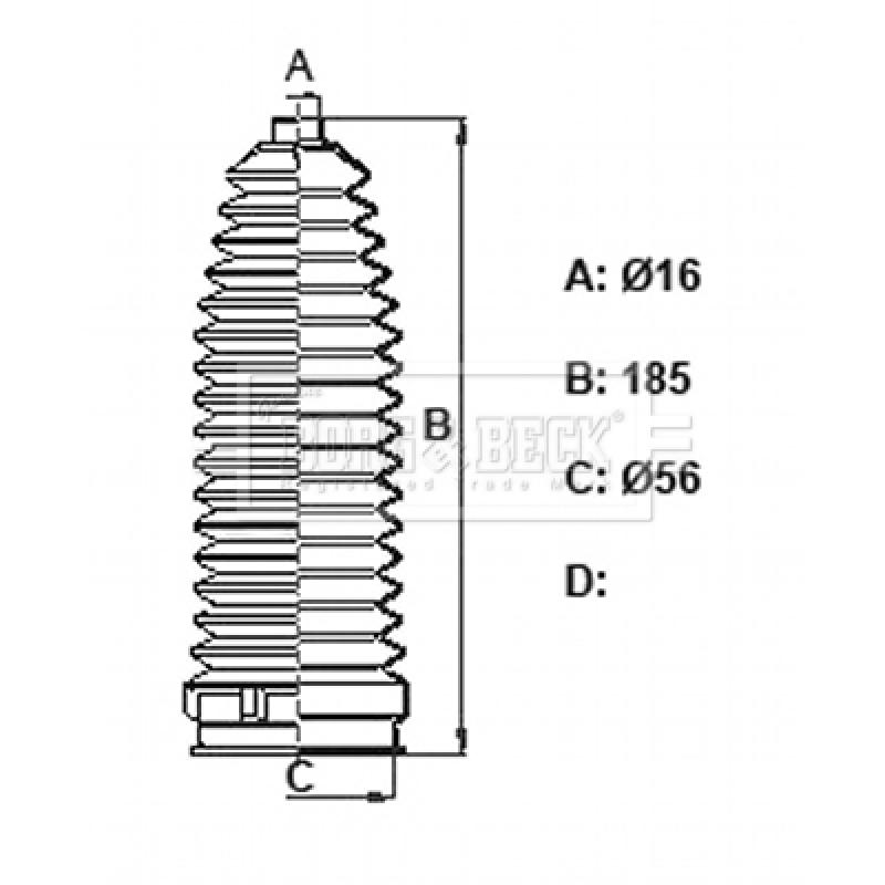 Joint-soufflet, direction BORG & BECK BSG3430 - Visuel 2