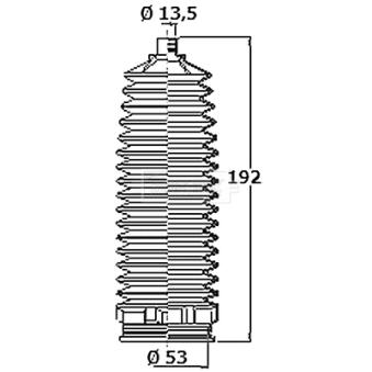 Joint-soufflet, direction BORG & BECK BSG3476