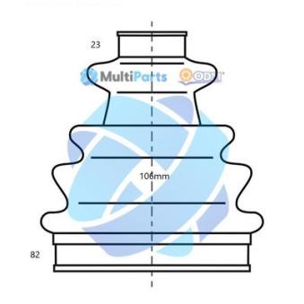 Soufflets de cardan avant ODM-MULTIPARTS 21-990070