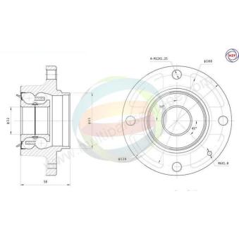 Roulement de roue arrière ODM-MULTIPARTS 70-160040