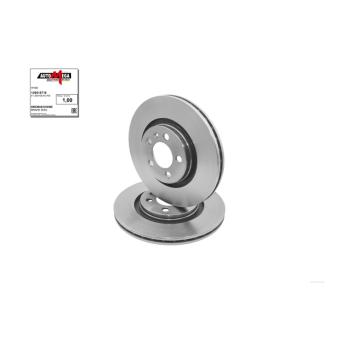 Jeu de 2 disques de frein avant AUTOMEGA