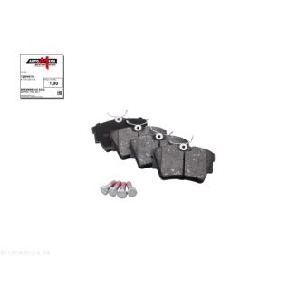Jeu de 4 plaquettes de frein arrière AUTOMEGA