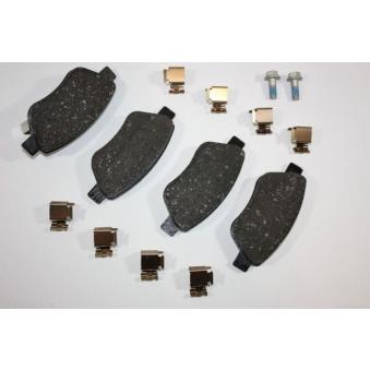 Jeu de 4 plaquettes de frein avant AUTOMEGA