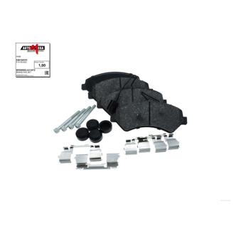 Jeu de 4 plaquettes de frein avant AUTOMEGA