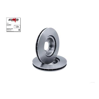 Jeu de 2 disques de frein avant AUTOMEGA